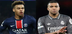 Desire Doue phản ứng khi bị so sánh với Kylian Mbappe